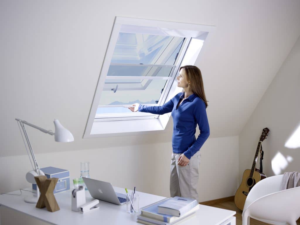 Dachflächenfenster mit Insektenschutz