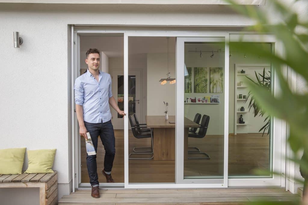 Insektenschutz Schiebetür für eine Terrassentür