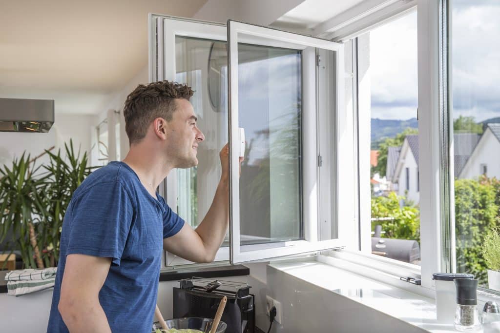 Fenster mit integriertem Insektenschutz